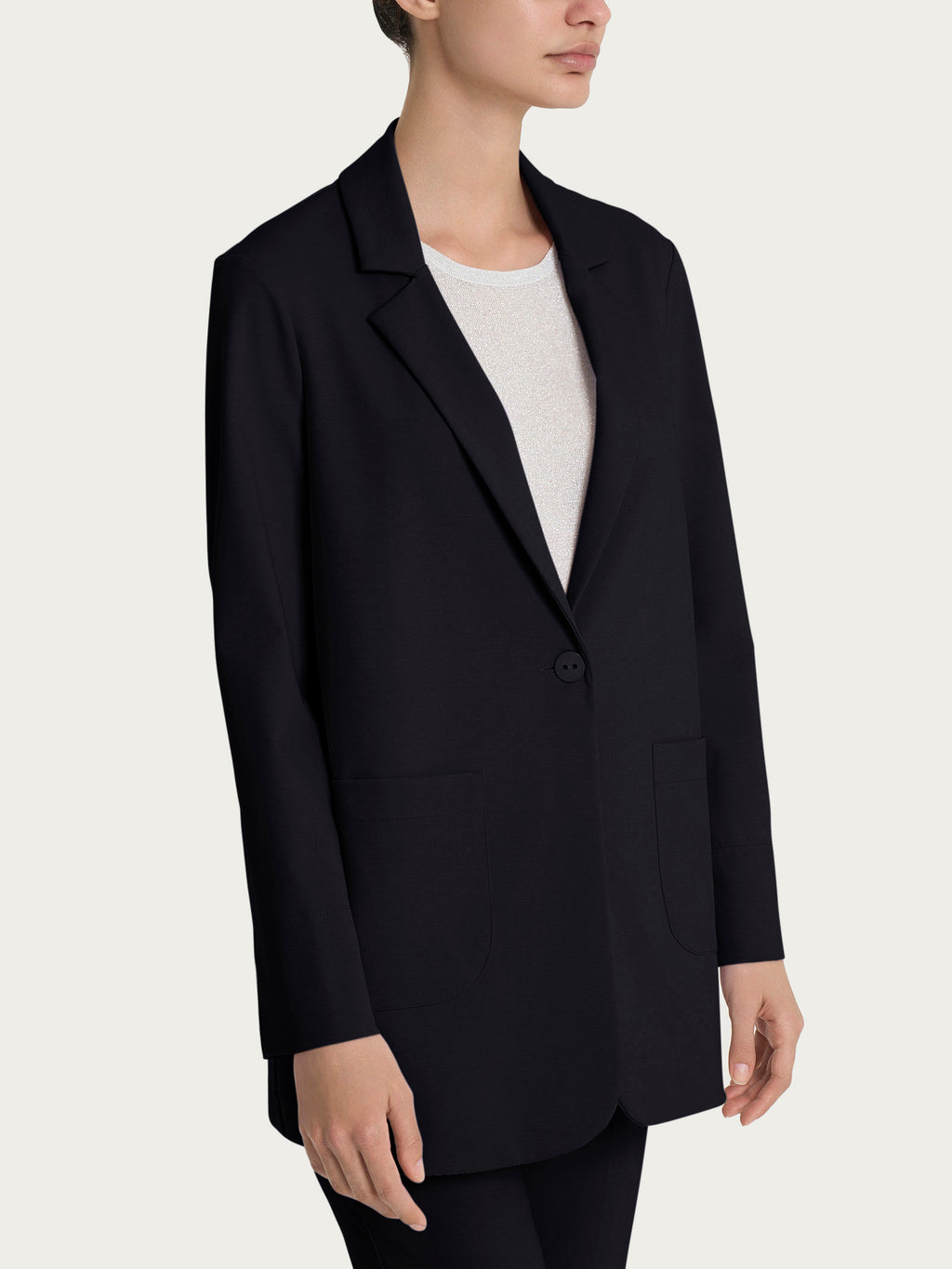 Blazer destrutturato in Compact Light