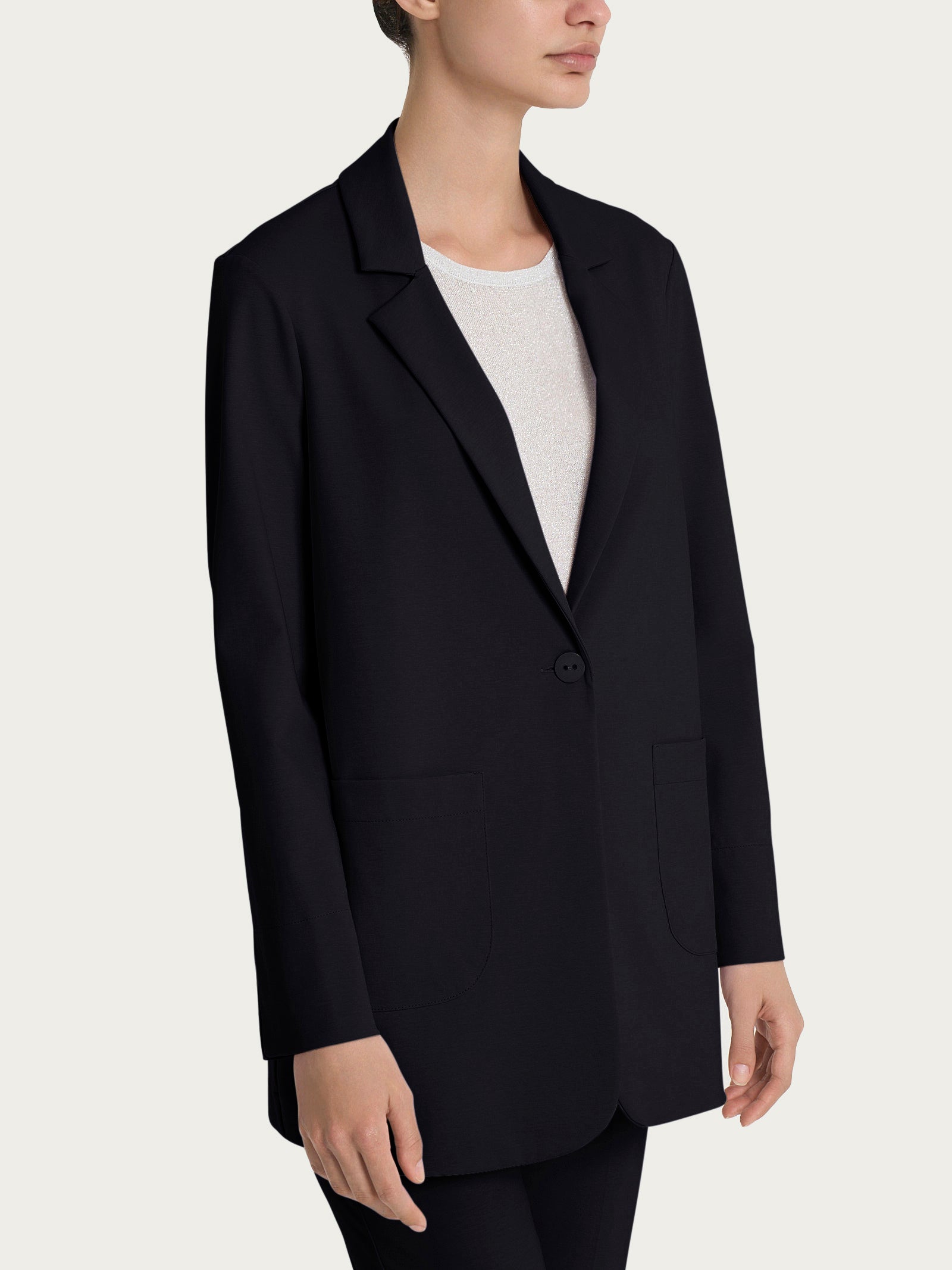 Blazer destrutturato in Compact Light