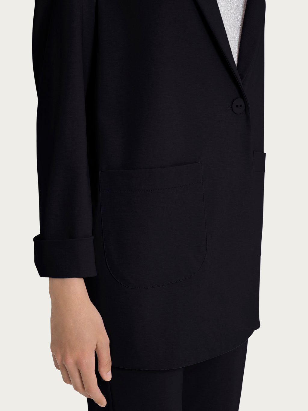Blazer destrutturato in Compact Light