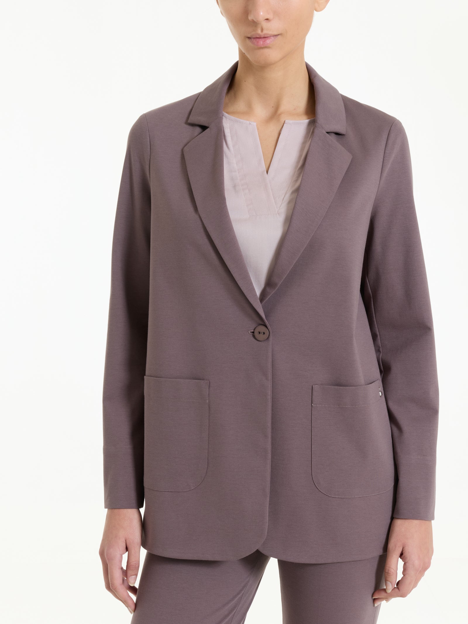 Blazer destrutturato in Compact Light