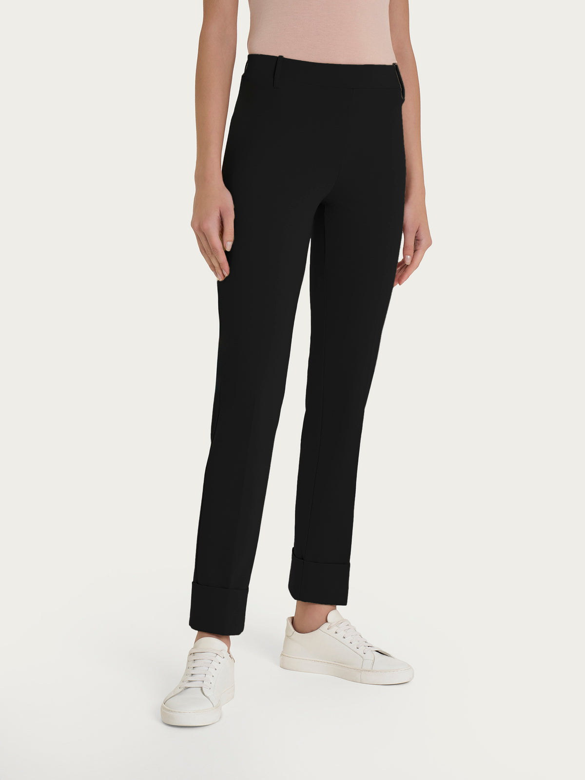 Pantalone slim dritto in Compact Light