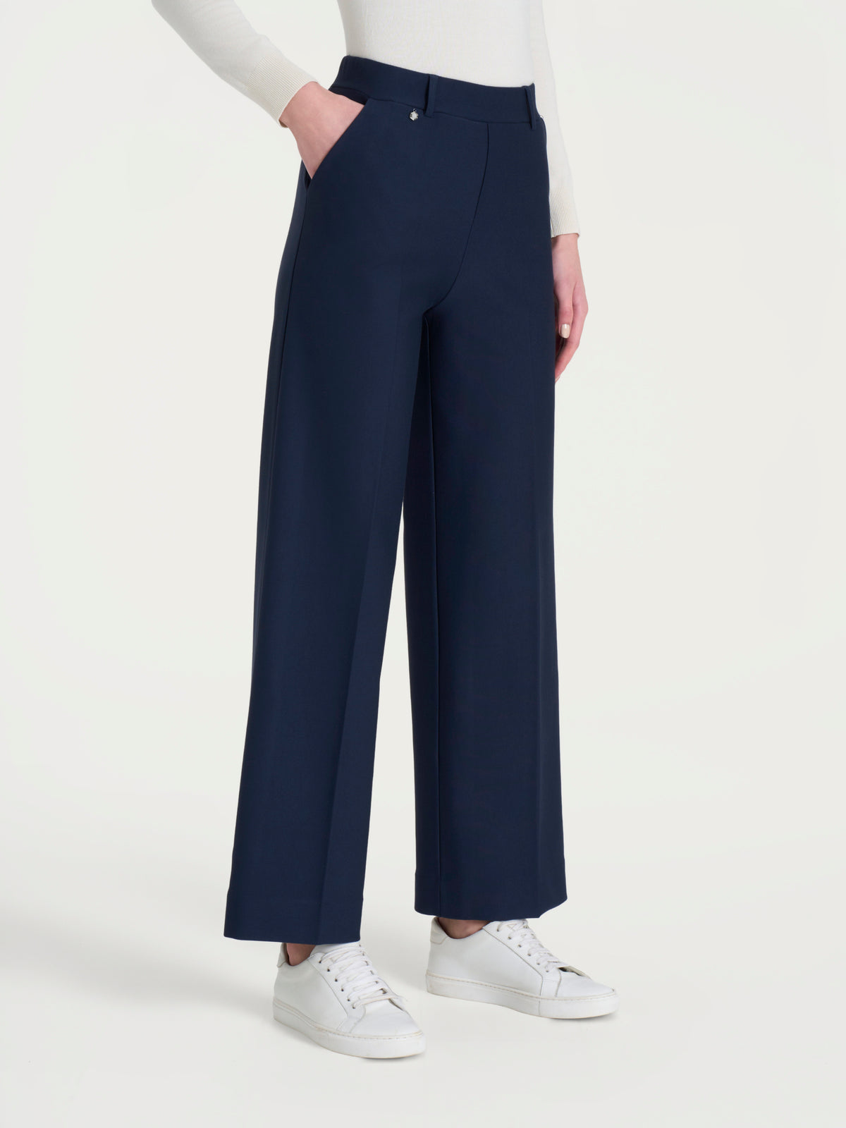 Pantalone ampio alla caviglia in Compact