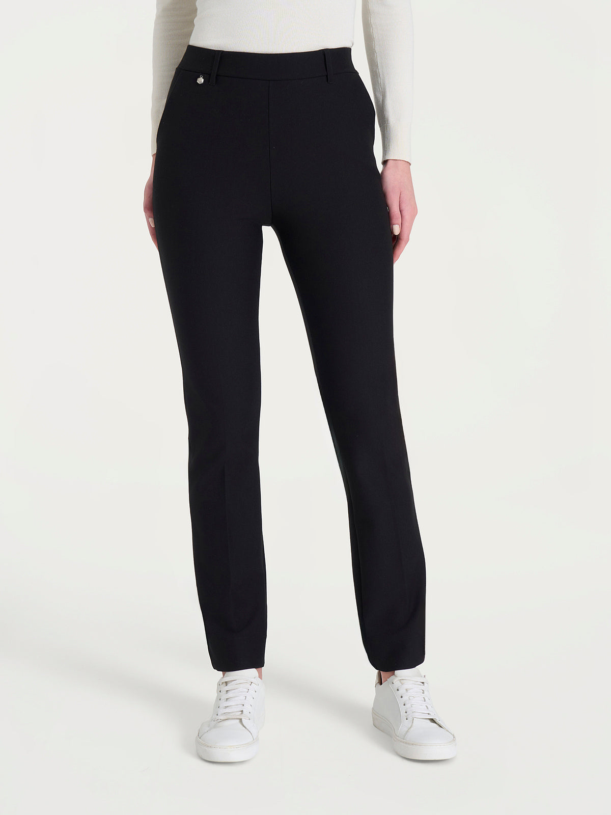 Pantalone dritto con tasche in Compact