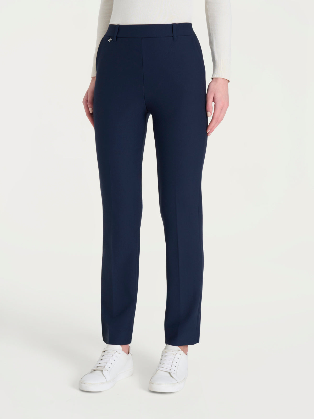 Pantalone dritto con tasche in Compact