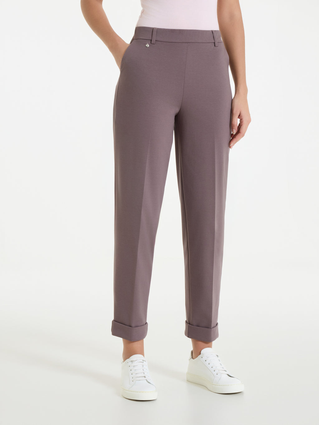 Pantalone a carota con tasche in Compact Light
