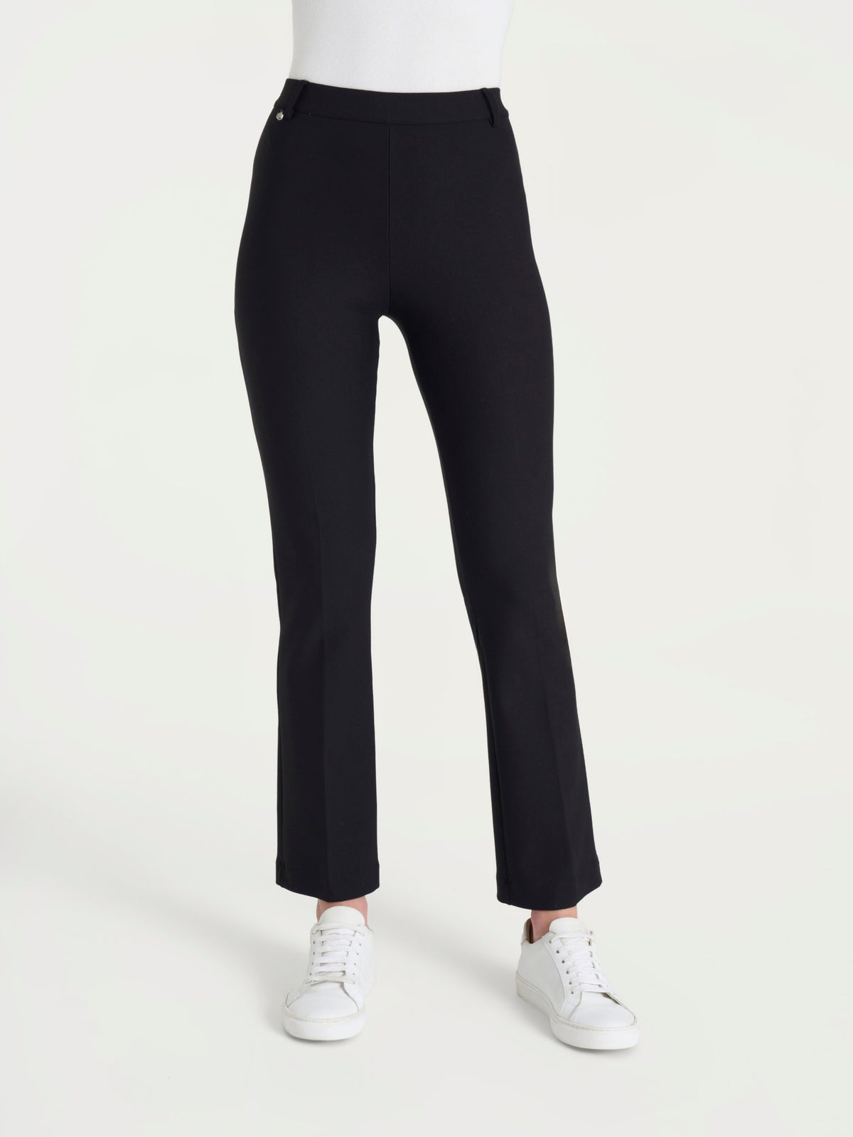 Pantalone flare alla caviglia in Compact