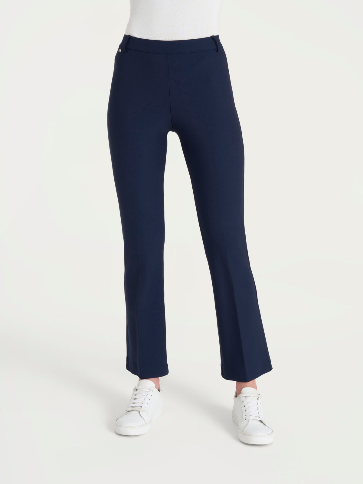 Pantalone flare alla caviglia in Compact