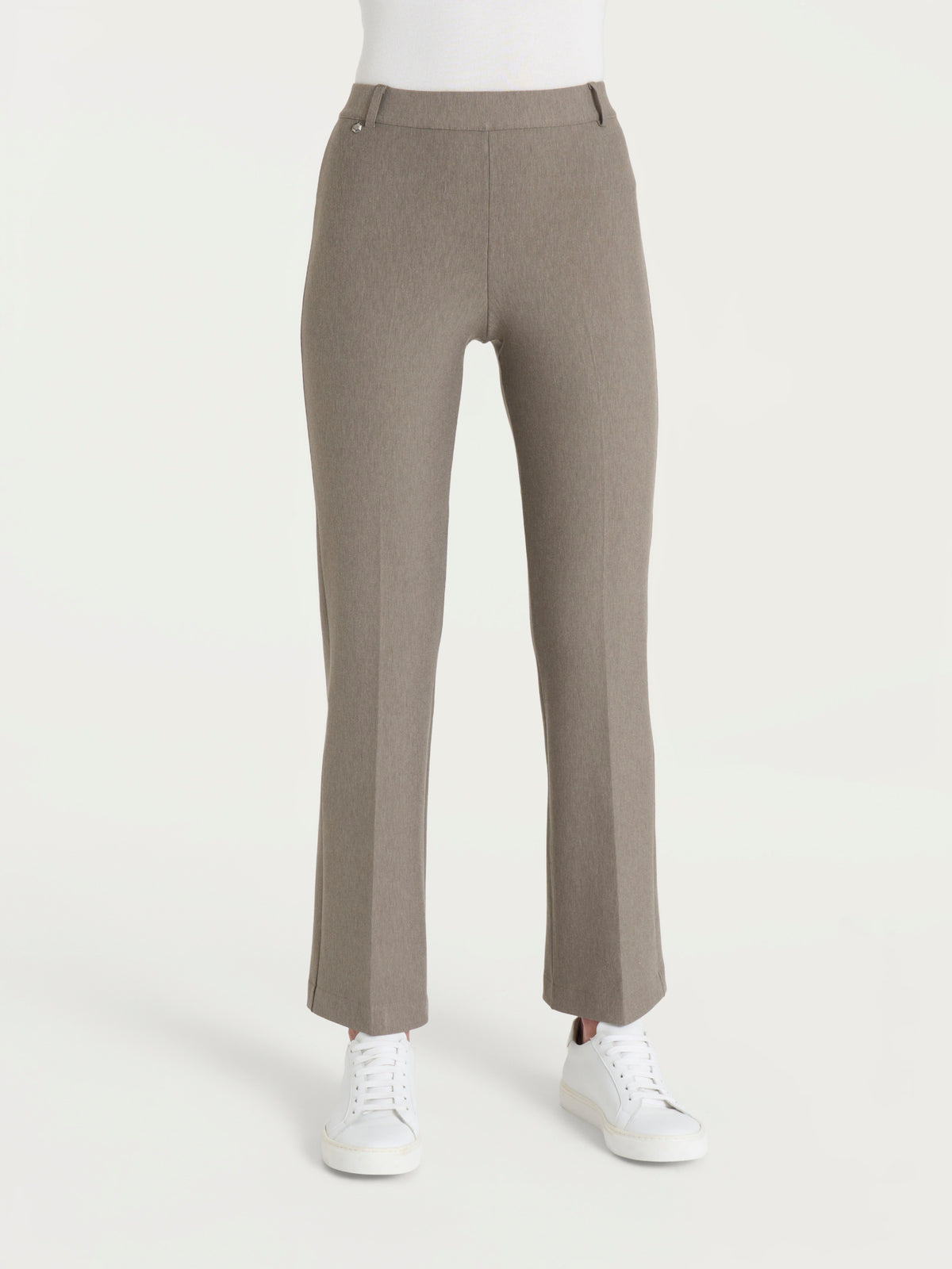 Pantalone flare alla caviglia in Compact