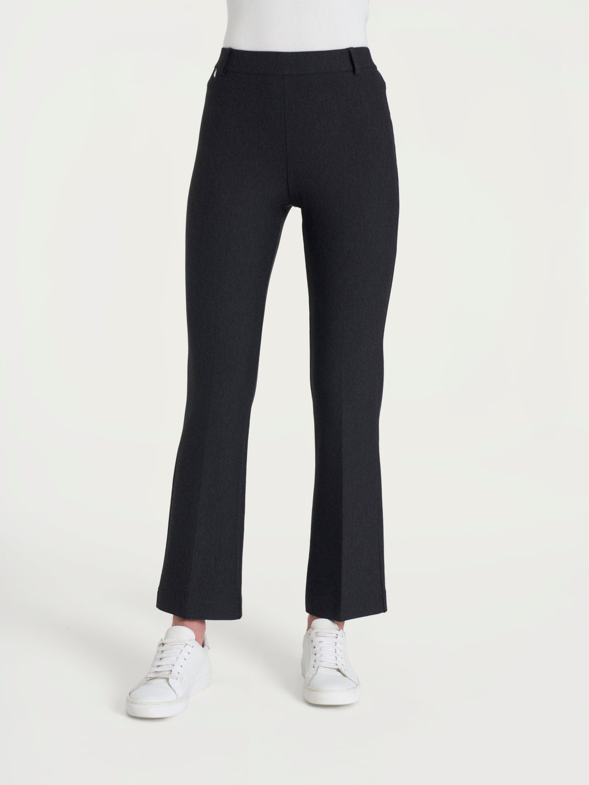 Pantalone flare alla caviglia in Compact