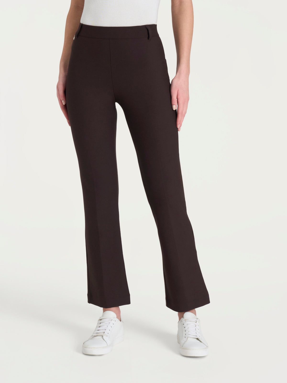 Pantalone flare alla caviglia in Compact