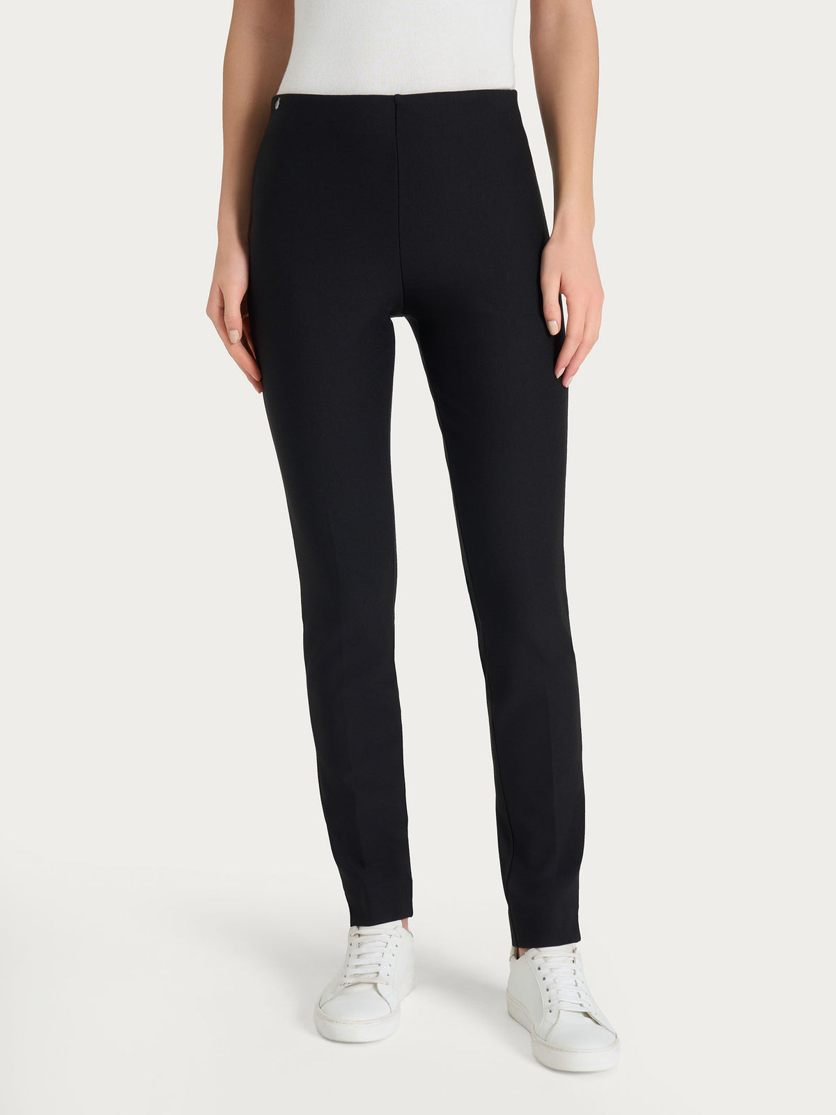 Pantalone Sigaretta con spacchetti in compact