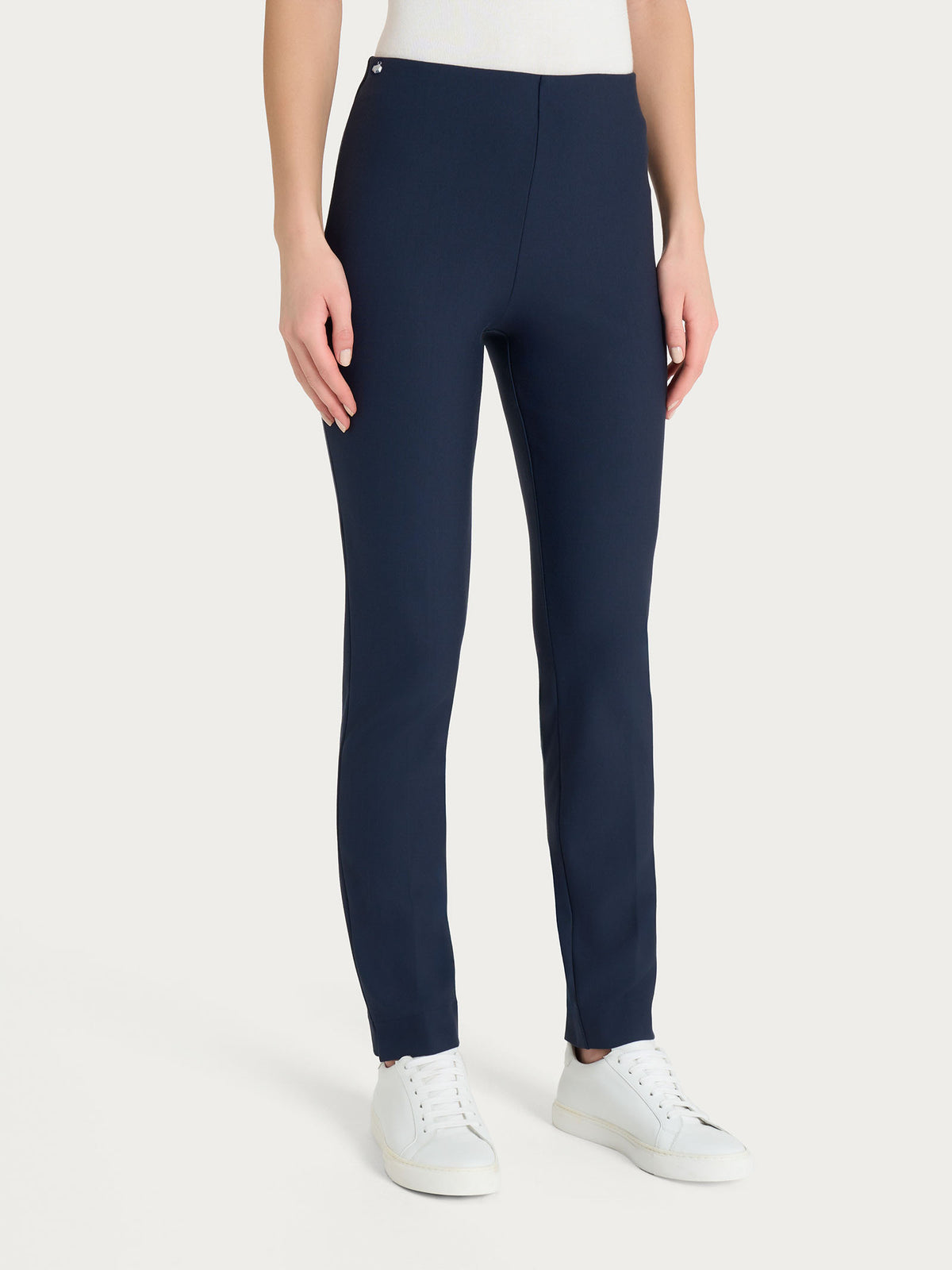 Pantalone Sigaretta con spacchetti in compact