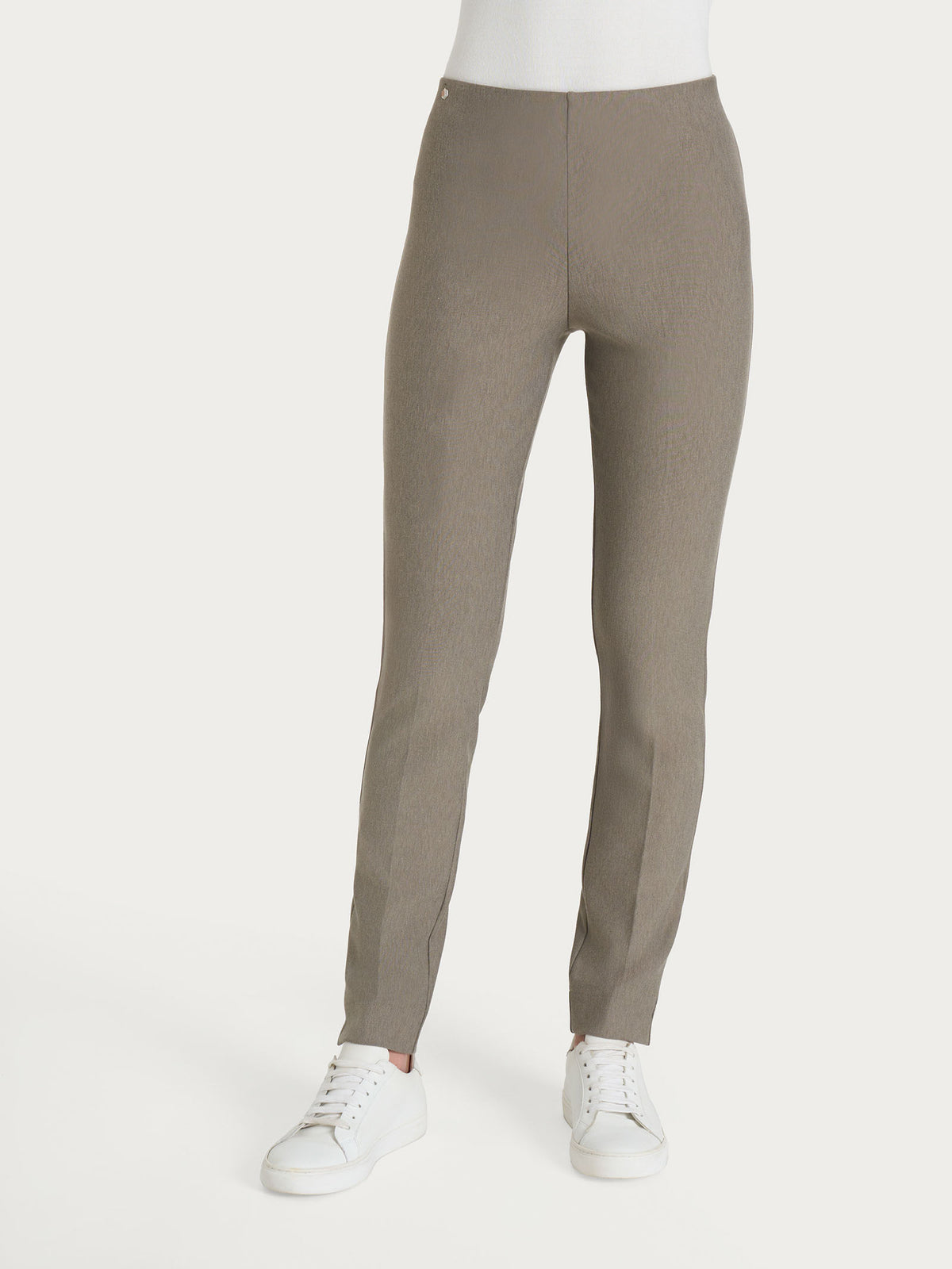 Pantalone Sigaretta con spacchetti in compact
