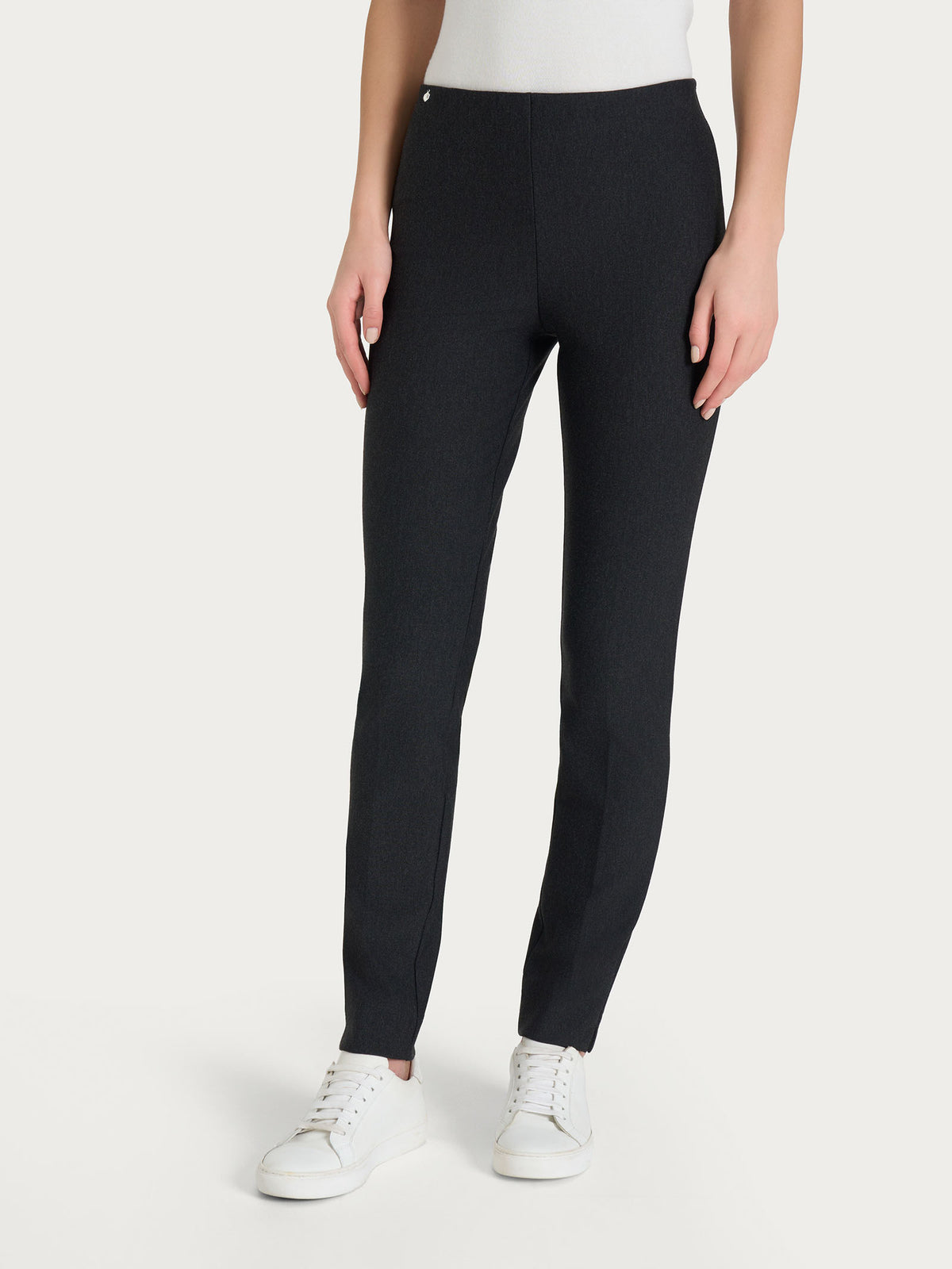 Pantalone Sigaretta con spacchetti in compact