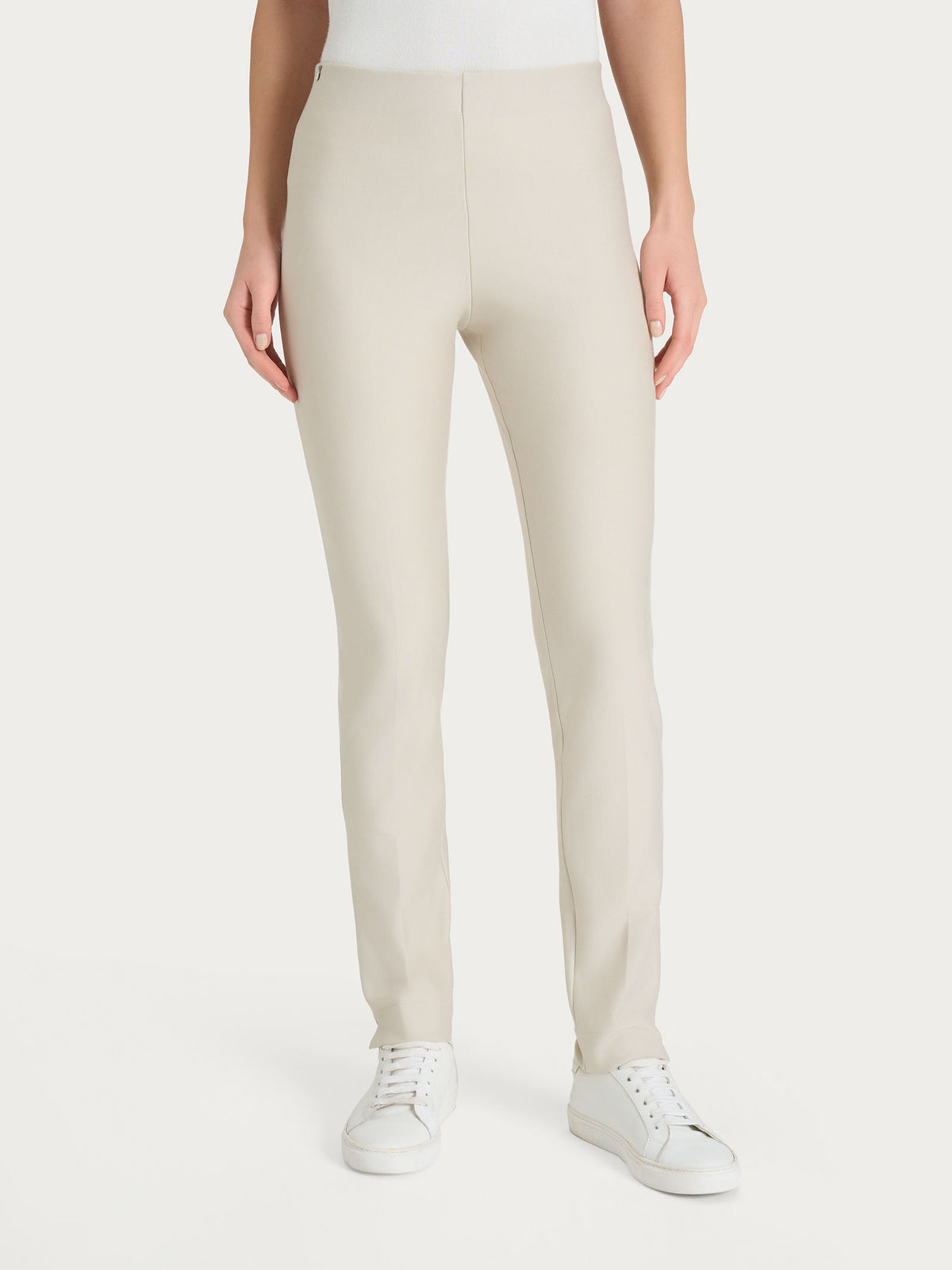 Pantalone Sigaretta con spacchetti in compact