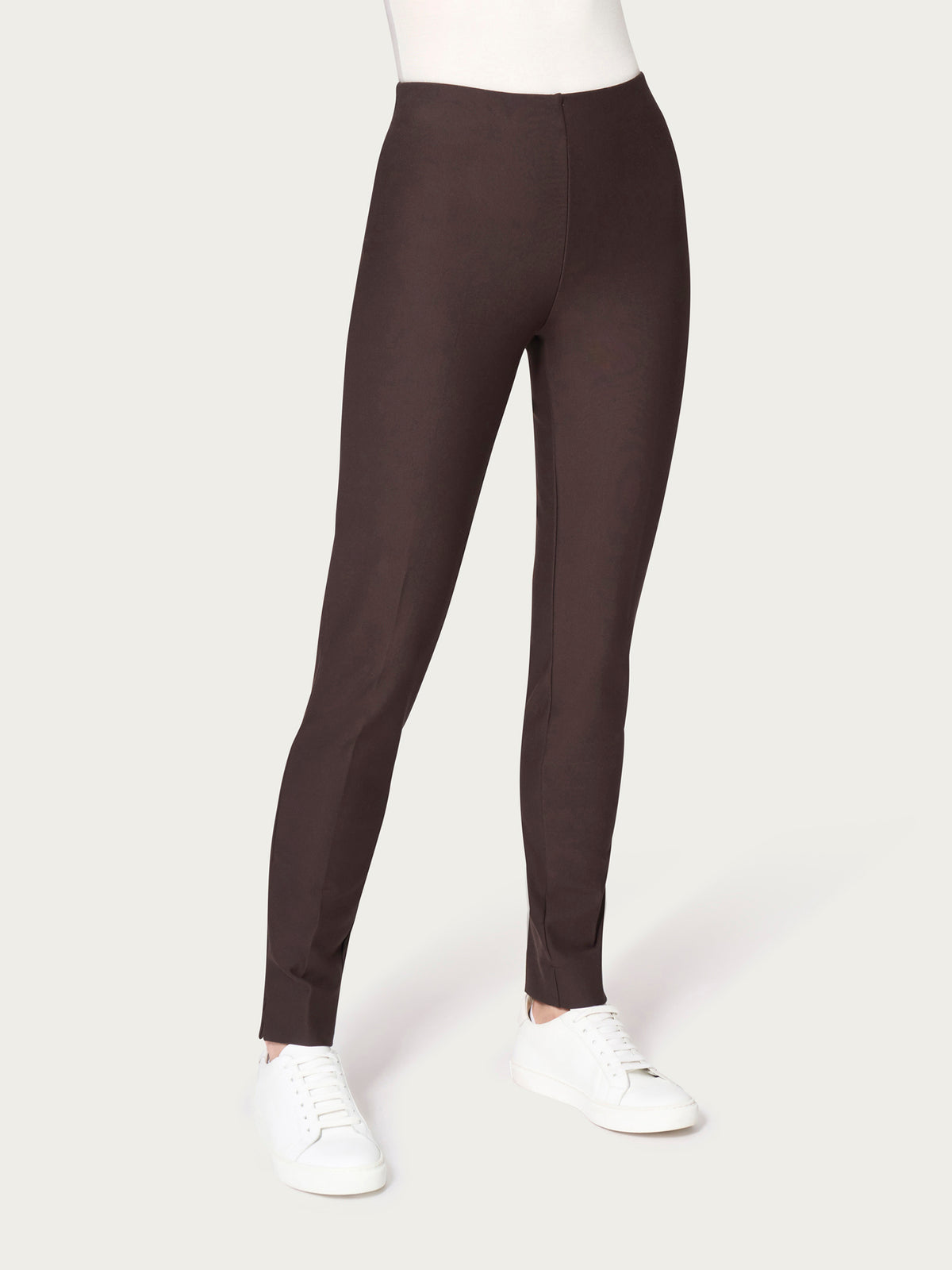 Pantalone Sigaretta con spacchetti in compact