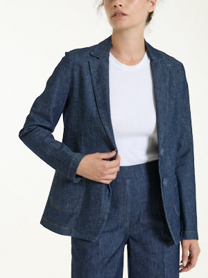 Blazer due bottoni in Light Denim