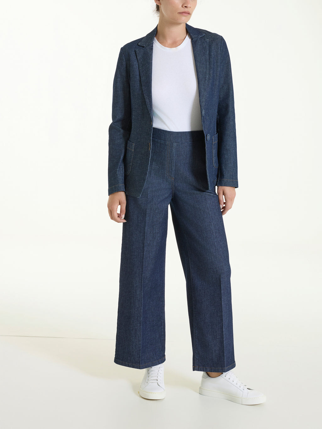 Blazer due bottoni in Light Denim