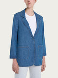 Blazer over destrutturato in Light Denim
