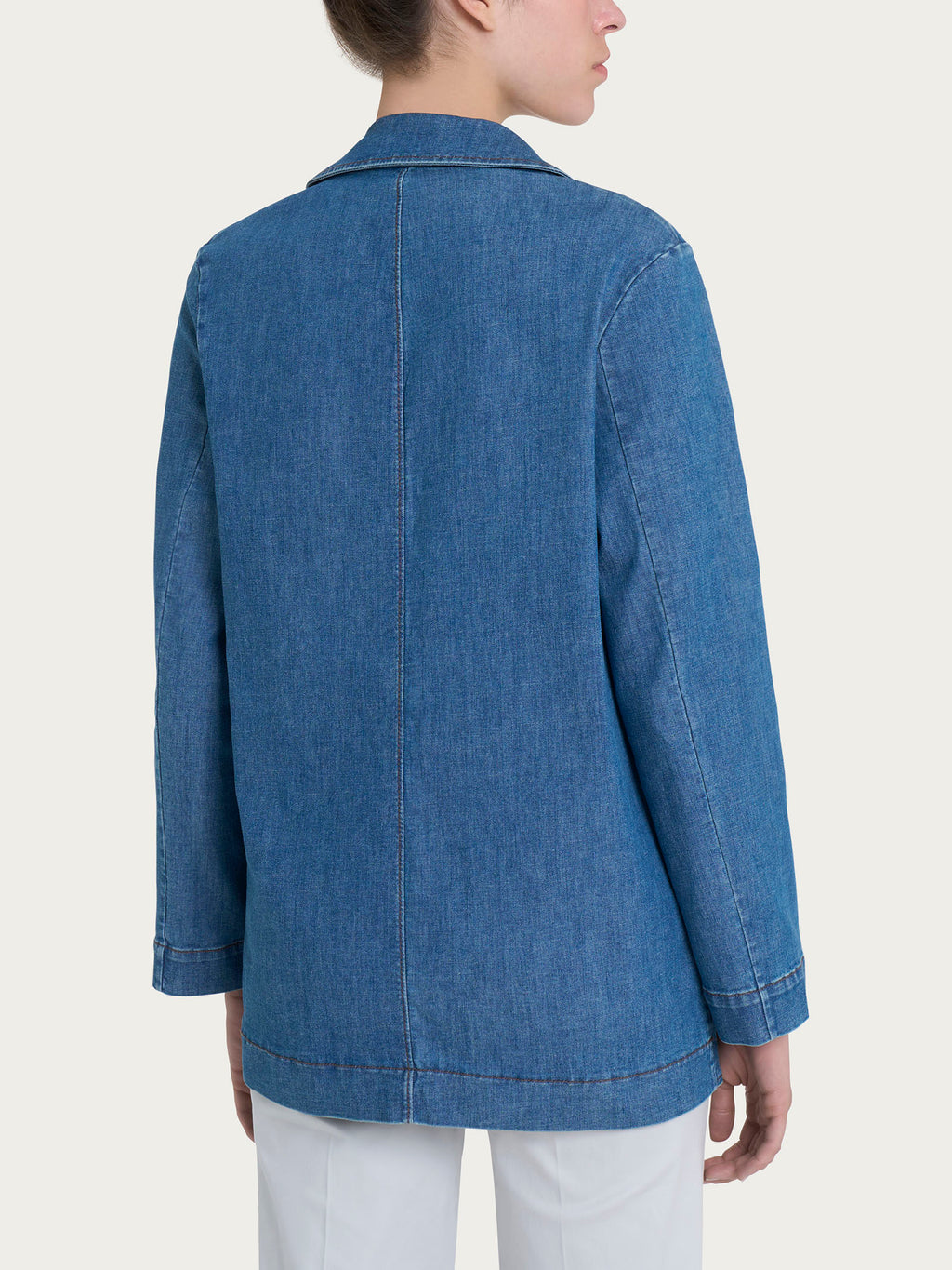 Blazer over destrutturato in Light Denim