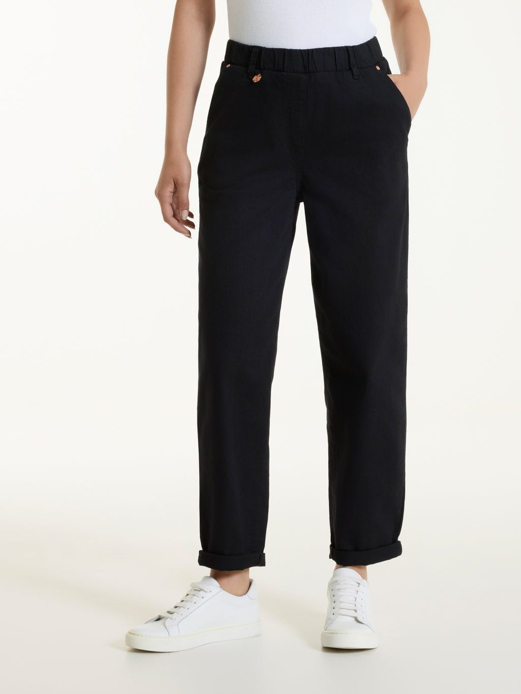 Jeans a carota con tasche in Light Denim