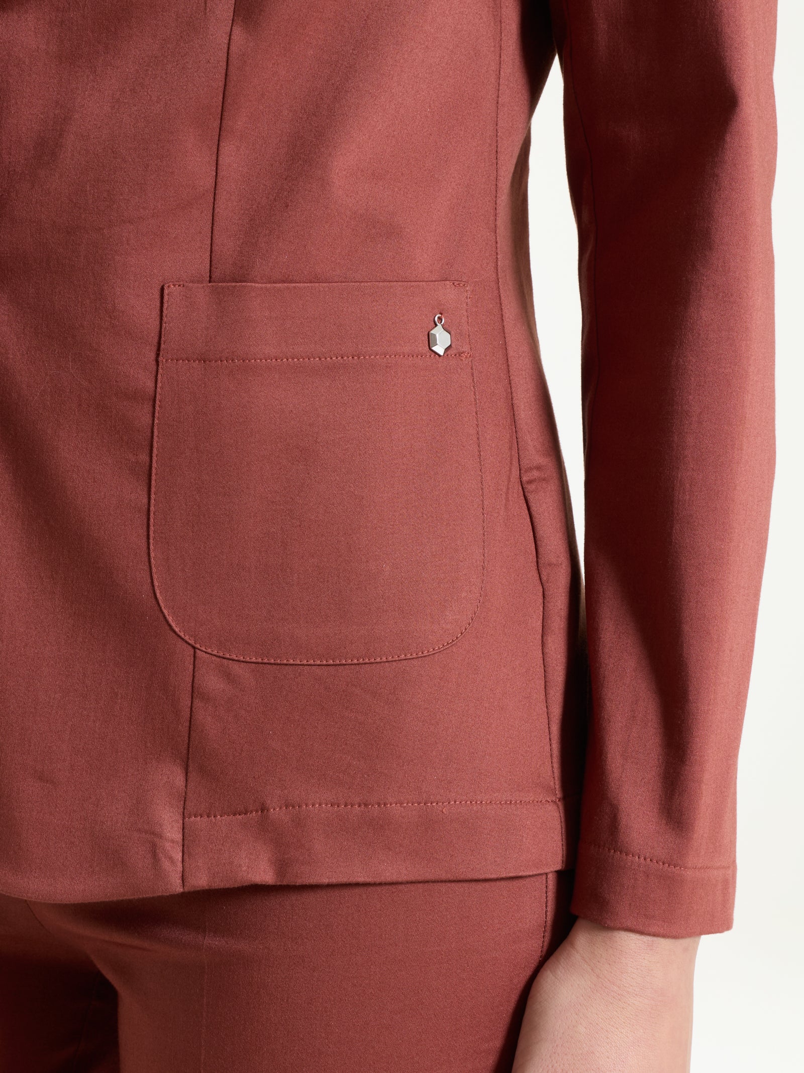 Blazer con due bottoni in Satin Power