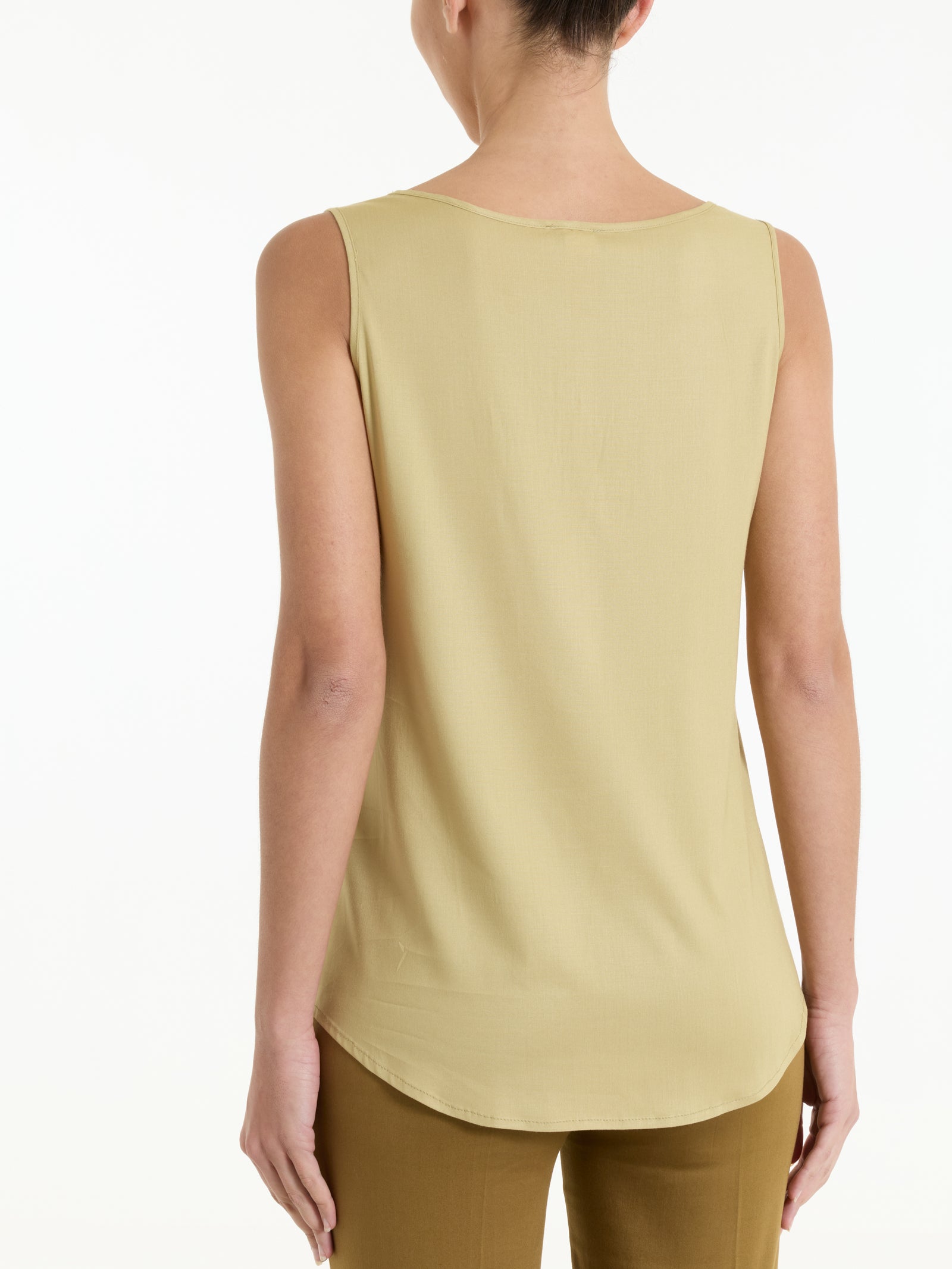 Top con spalla larga in Voile Stretch