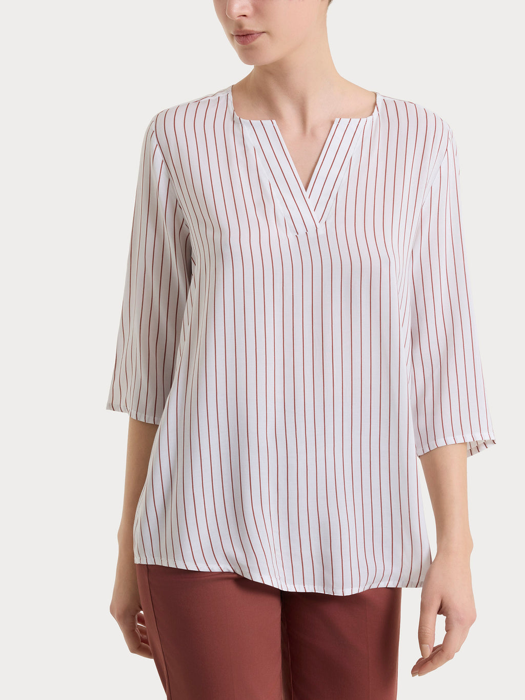 Blusa a righe in EcoSeta