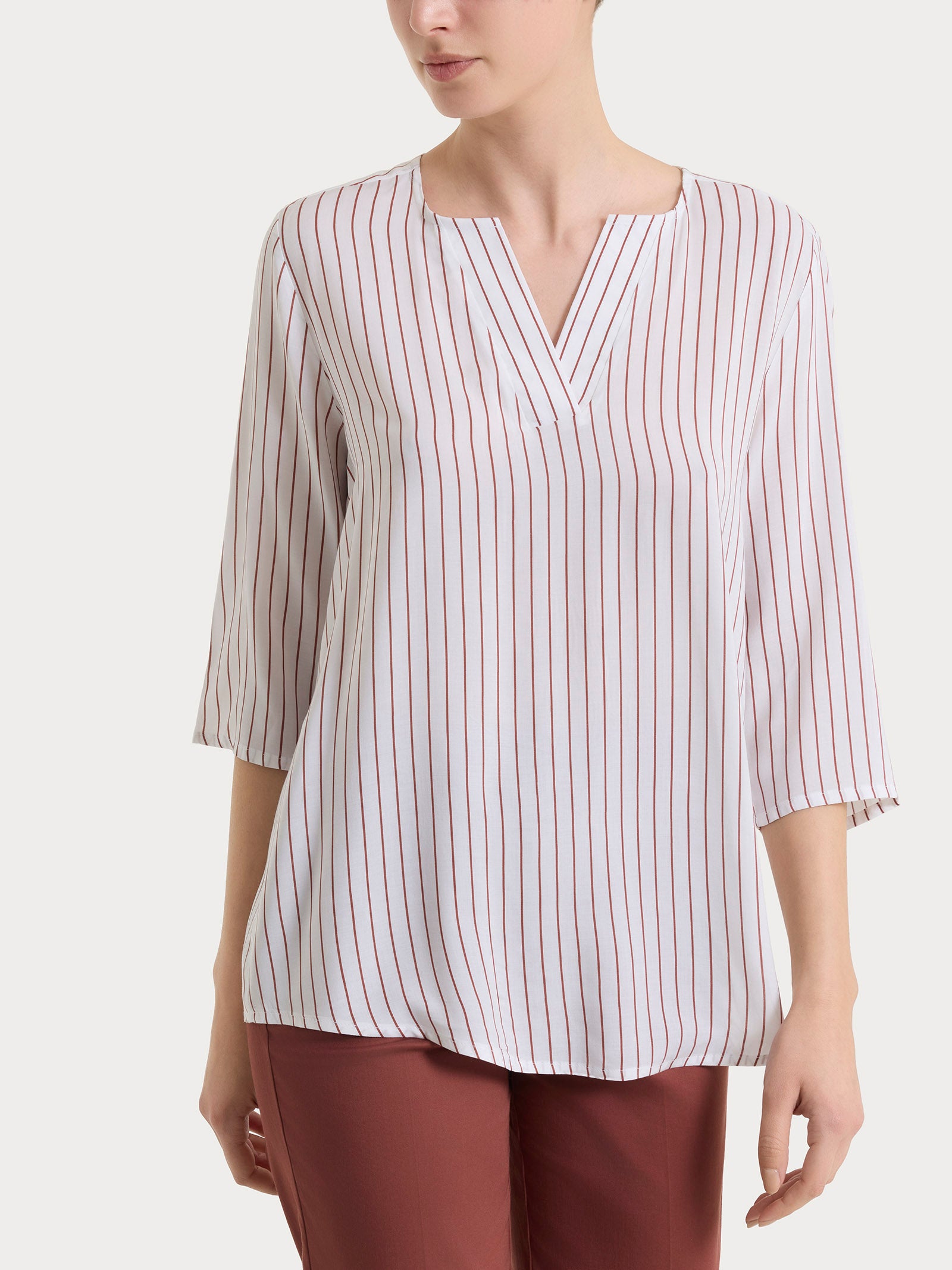 Blusa a righe in EcoSeta