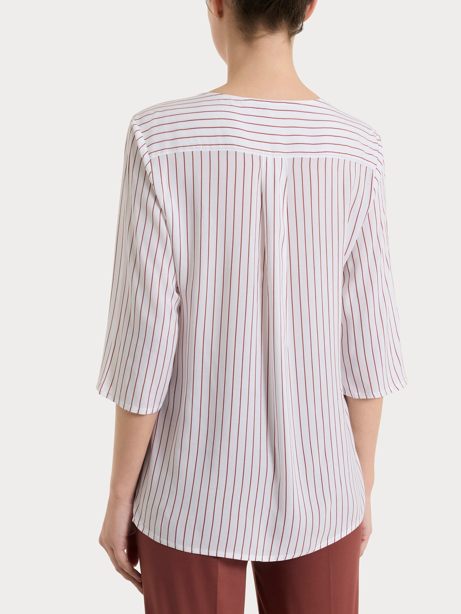 Blusa a righe in EcoSeta